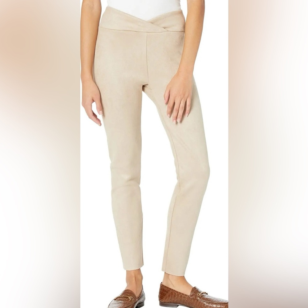 Splendid Faux Suede Ivory Cream Colored Leggings, size M
